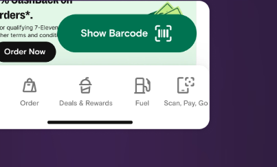 Old bottom navigation with banner-style items