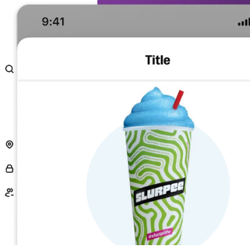 Modal component in a shipping app