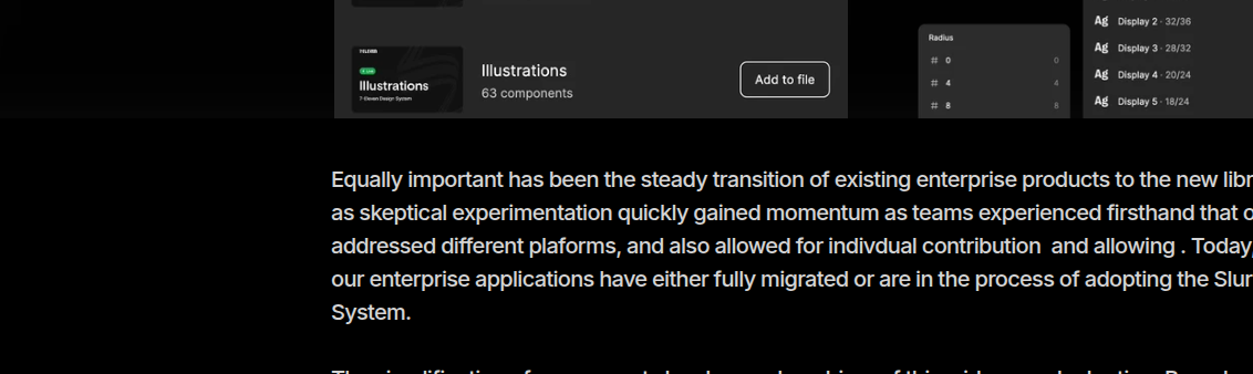 Figma library panels showing core and domain libraries